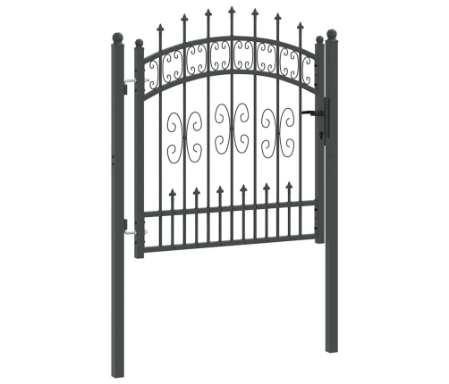 Žoga Vārti Ar Speara Augšdaļu Pelēka 103 X 100 Cm Tērauds Vidaxl