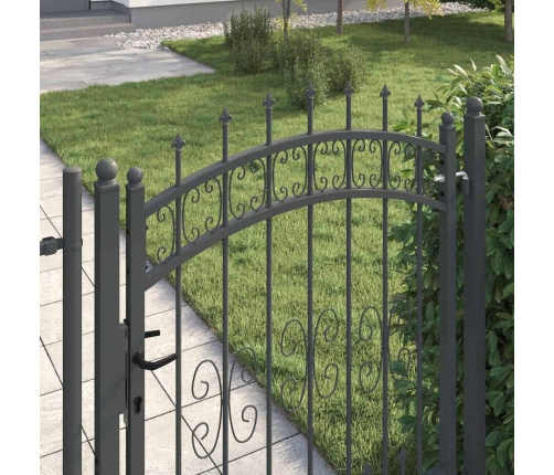 Žoga Vārti Ar Speara Augšdaļu Pelēka 103 X 125 Cm Tērauds Vidaxl