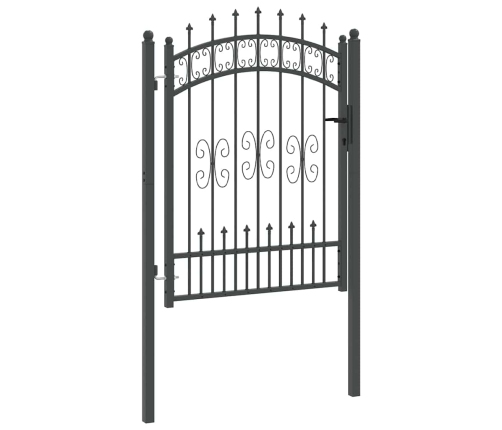 Žoga Vārti Ar Speara Augšdaļu Pelēka 103 X 125 Cm Tērauds Vidaxl