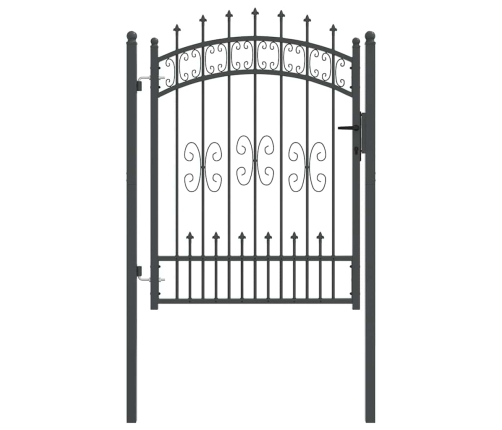 Žoga Vārti Ar Speara Augšdaļu Pelēka 103 X 125 Cm Tērauds Vidaxl