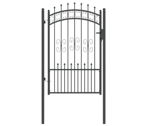 Žoga Vārti Ar Speara Augšdaļu Pelēka 103 X 150 Cm Tērauds Vidaxl