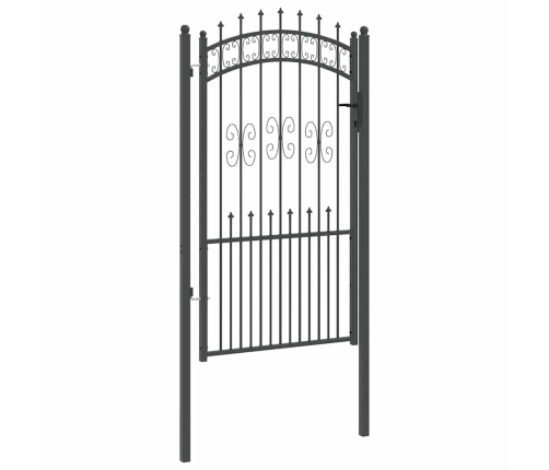 Žoga Vārti Ar Speara Augšdaļu Pelēka 103 X 175 Cm Tērauds Vidaxl