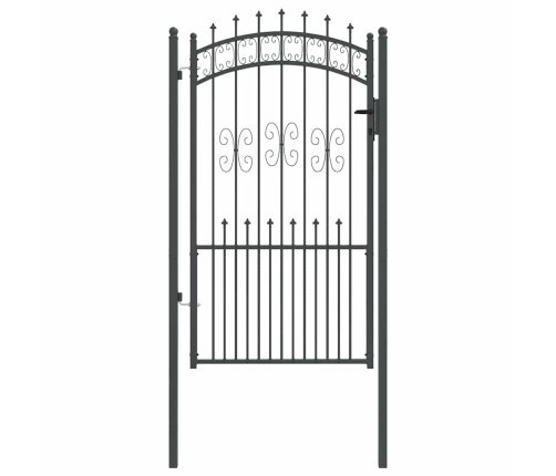 Žoga Vārti Ar Speara Augšdaļu Pelēka 103 X 175 Cm Tērauds Vidaxl