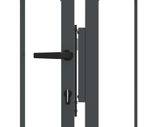 Žoga Vārti Ar Speara Augšdaļu Pelēka 305 X 100 Cm Tērauds Vidaxl