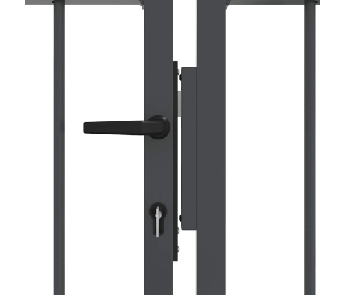 Žoga Vārti Ar Speara Augšdaļu Pelēka 305 X 125 Cm Tērauds Vidaxl