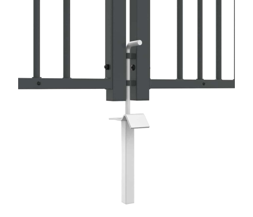 Žoga Vārti Ar Speara Augšdaļu Pelēka 305 X 150 Cm Tērauds Vidaxl