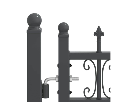 Žoga Vārti Ar Speara Augšdaļu Pelēka 305 X 175 Cm Tērauds Vidaxl