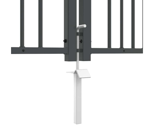 Žoga Vārti Ar Speara Augšdaļu Pelēka 305 X 175 Cm Tērauds Vidaxl