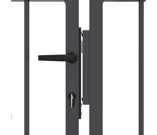 Žoga Vārti Ar Speara Augšdaļu Pelēka 404 X 125 Cm Tērauds Vidaxl