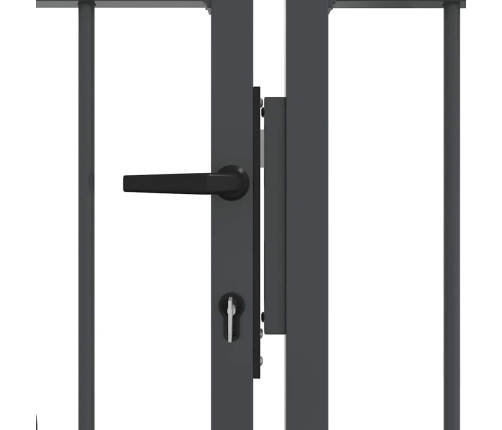 Žoga Vārti Ar Speara Augšdaļu Pelēka 404 X 150 Cm Tērauds Vidaxl