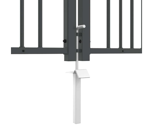 Žoga Vārti Ar Speara Augšdaļu Pelēka 404 X 175 Cm Tērauds Vidaxl