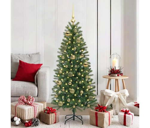 Ziemassvētku Rotājumu Komplekts 61 Pcs Zelts Plastmasa Vidaxl