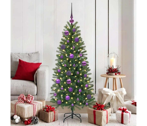 Ziemassvētku Rotājumu Komplekts 61 Pcs Ceriņkrāsa Plastmasa Vidaxl