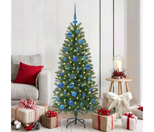 Ziemassvētku Rotājumu Komplekts 61 Pcs Zila Plastmasa Vidaxl