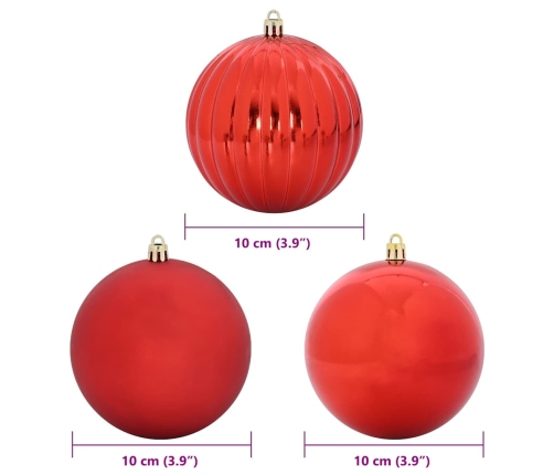 Ziemassvētku Rotājumu Komplekts 15 Pcs Sarkana Vidaxl