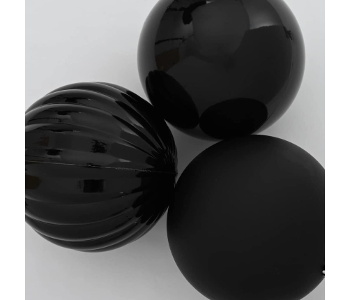 Ziemassvētku Rotājumu Komplekts 15 Pcs Melna Vidaxl