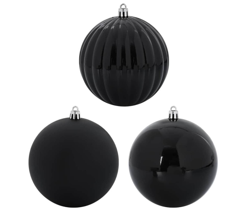 Ziemassvētku Rotājumu Komplekts 15 Pcs Melna Vidaxl