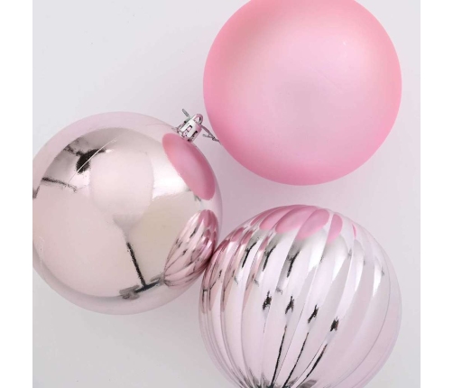 Ziemassvētku Rotājumu Komplekts 15 Pcs Rozā Vidaxl