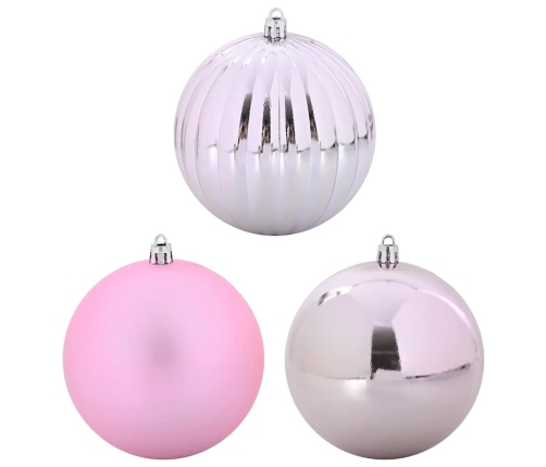 Ziemassvētku Rotājumu Komplekts 15 Pcs Rozā Vidaxl