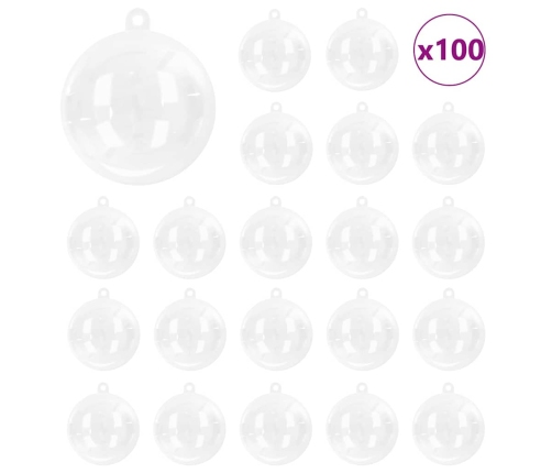 Ziemassvētku Rotājumu Komplekts 100 Pcs Ø 8 Cm Vidaxl