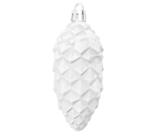 Ziemassvētku Koka Rotājumi 40 Pcs Balts Vidaxl