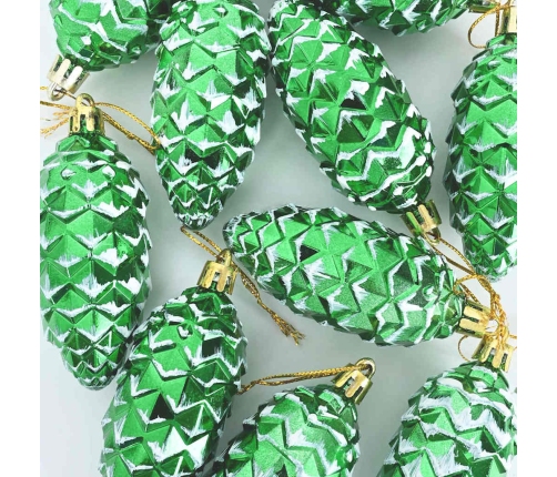 Ziemassvētku Koka Rotājumi 40 Pcs Zaļa Vidaxl