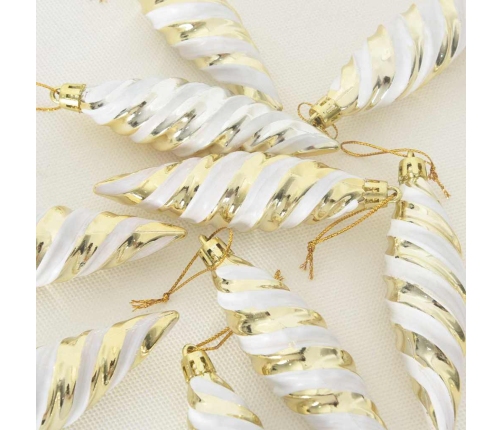 Ziemassvētku Koka Rotājumi 40 Pcs Zelts Vidaxl