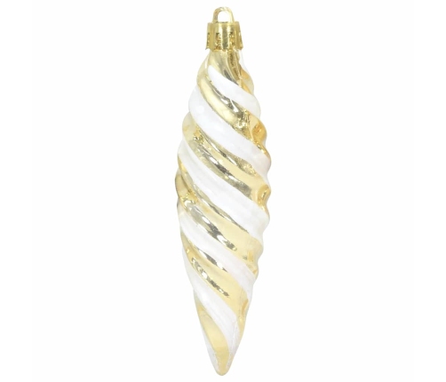 Ziemassvētku Koka Rotājumi 40 Pcs Zelts Vidaxl