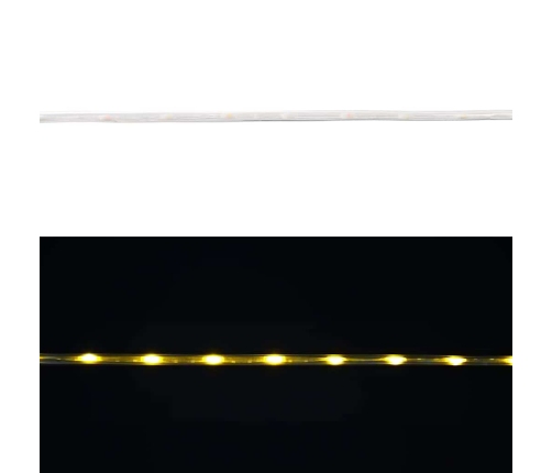 Virvju Gaisma Su 2400 Led Silti Balts 100 M Pvc Vidaxl