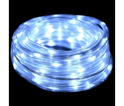 Virvju Gaisma Su 2400 Led Auksti Balts 100 M Pvc Vidaxl