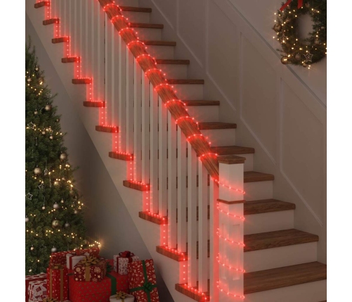 Virvju Gaisma Su 2400 Led Sarkana 100 M Pvc Vidaxl