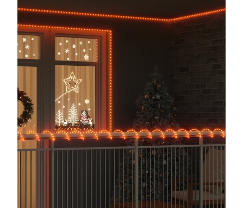 Virvju Gaisma Su 1200 Led Silti Balts 50 M Pvc Vidaxl