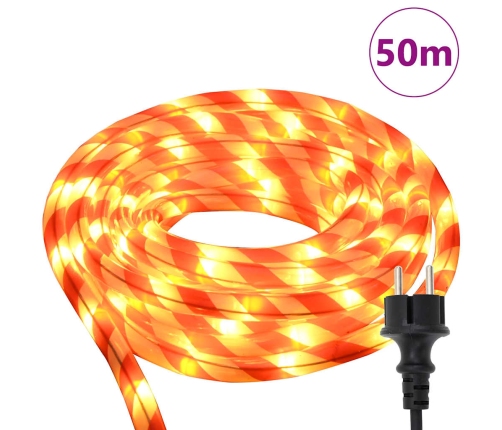 Virvju Gaisma Su 1200 Led Silti Balts 50 M Pvc Vidaxl