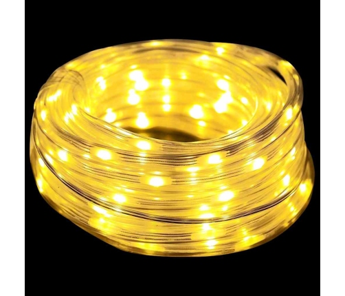 Virvju Gaisma Su 120 Led Silti Balts 5 M Pvc Vidaxl