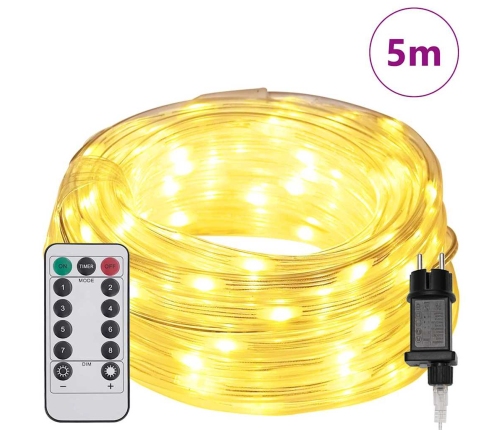 Virvju Gaisma Su 120 Led Silti Balts 5 M Pvc Vidaxl