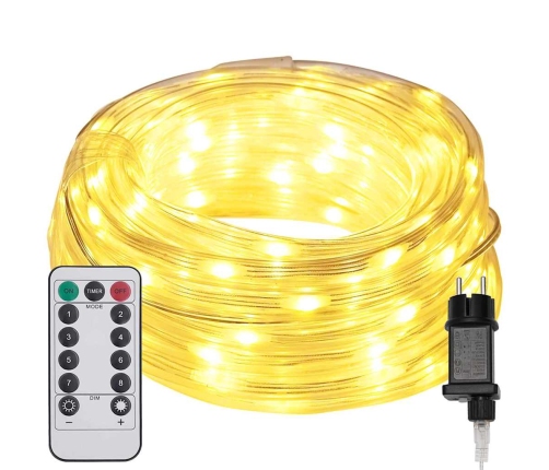 Virvju Gaisma Su 240 Led Silti Balts 10 M Pvc Vidaxl