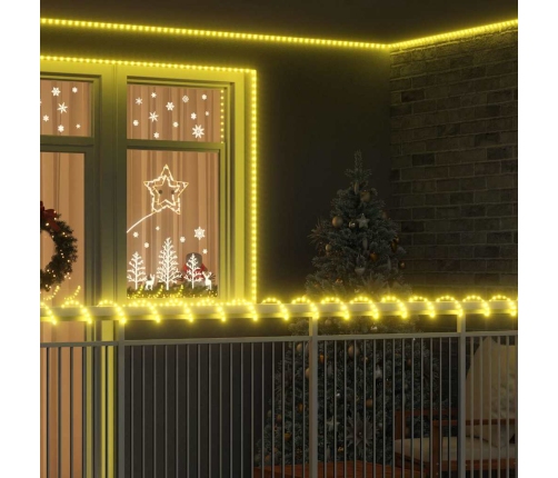 Virvju Gaisma Su 480 Led Silti Balts 20 M Pvc Vidaxl