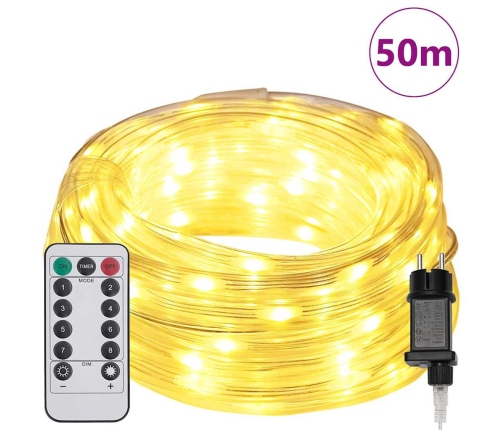Virvju Gaisma Su 1200 Led Silti Balts 50 M Pvc Vidaxl