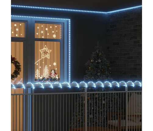 Virvju Gaisma Su 120 Led Auksti Balts 5 M Pvc Vidaxl