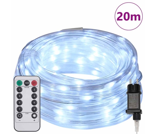 Virvju Gaisma Su 480 Led Auksti Balts 20 M Pvc Vidaxl