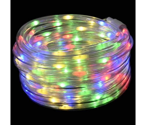 Virvju Gaisma Su 240 Led Daudzkrāsains 10 M Pvc Vidaxl
