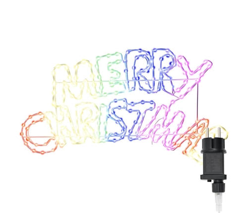 Ziemassvētku Zīme Su 240 Led Daudzkrāsains 100 X 50 Cm Pvc Vidaxl