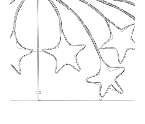 Ziemassvētku Zvaigzne Su 432 Led Daudzkrāsains 180 X 57 Cm Pvc Vidaxl