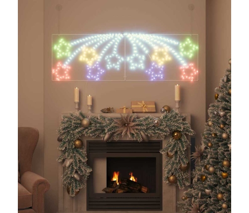Ziemassvētku Zvaigzne Su 432 Led Daudzkrāsains 180 X 57 Cm Pvc Vidaxl