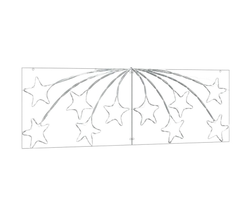 Ziemassvētku Zvaigzne Su 432 Led Daudzkrāsains 180 X 57 Cm Pvc Vidaxl