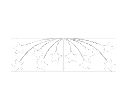 Ziemassvētku Zvaigzne Su 432 Led Daudzkrāsains 180 X 57 Cm Pvc Vidaxl