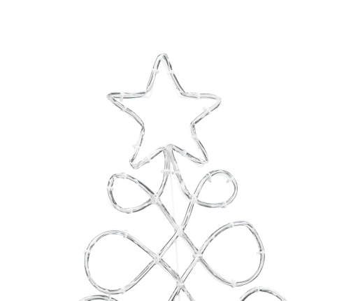 Ziemassvētku Koka Formas Gaisma Daudzkrāsains 80 X 56 Cm Pvc Vidaxl