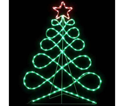 Ziemassvētku Koka Formas Gaisma Daudzkrāsains 80 X 56 Cm Pvc Vidaxl