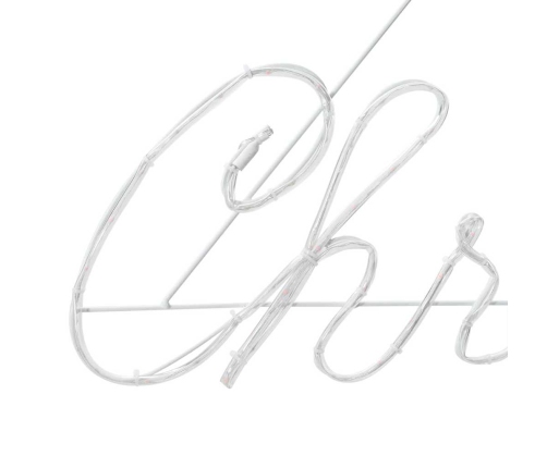 Ziemassvētku Zīme Su 216 Led Sarkana 99 X 55 X 13 Cm Dzelzs Vidaxl