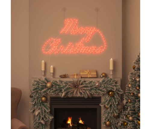 Ziemassvētku Zīme Su 216 Led Sarkana 99 X 55 X 13 Cm Dzelzs Vidaxl